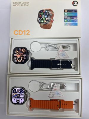 ساعة ذكية CD12 4G LTE مع كاميرا دوارة وتحريك لمسة زوم شاشة مضادة للماء مع بطارية 2000mA